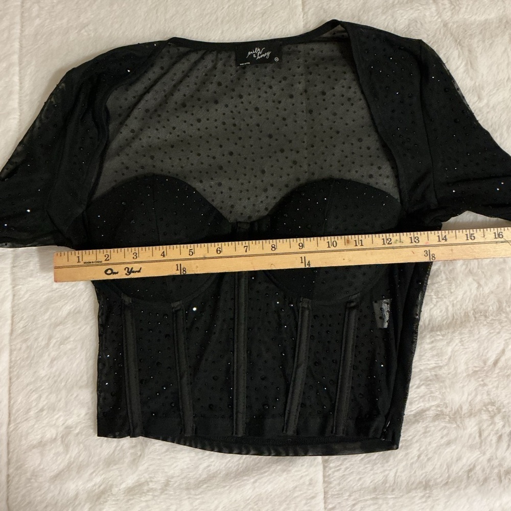 Elegant Black Bustier Top - Picture 5 of 6